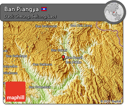 Physical 3D Map of Ban Piangya