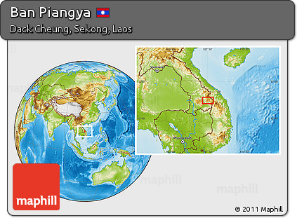 Physical Location Map of Ban Piangya
