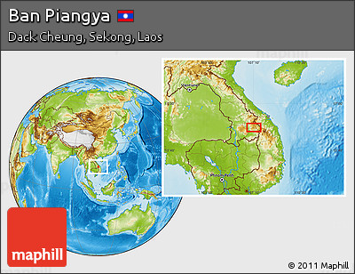 Physical Location Map of Ban Piangya