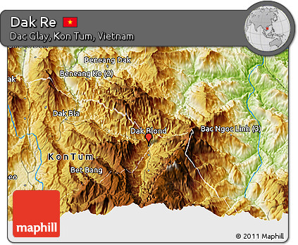 Physical 3D Map of Dak Re