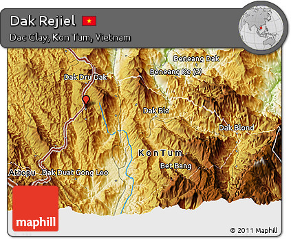 Physical 3D Map of Dak Rejiel