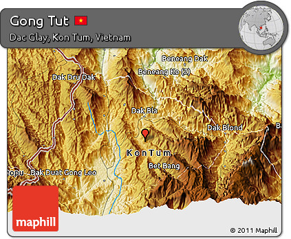 Physical 3D Map of Gong Tut