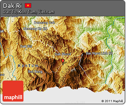 Physical 3D Map of Dak Ri