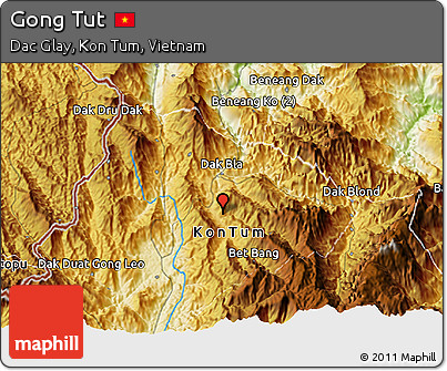 Physical 3D Map of Gong Tut