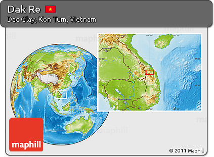 Physical Location Map of Dak Re