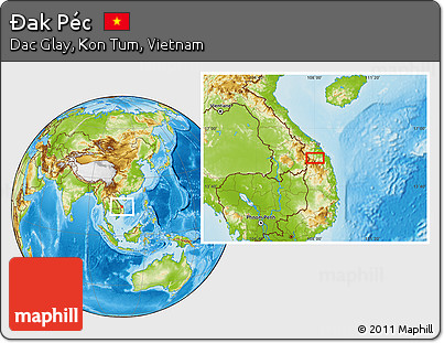 Physical Location Map of Ðak Péc
