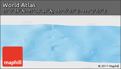 Physical Panoramic Map of the Area around 15° 17' 31" N, 110° 34' 29" E