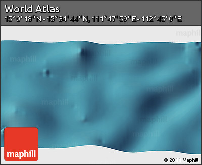 Satellite 3D Map of the Area around 15° 17' 31" N, 112° 16' 30" E