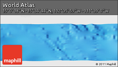 Physical Panoramic Map of the Area around 15° 17' 31" N, 112° 7' 30" W