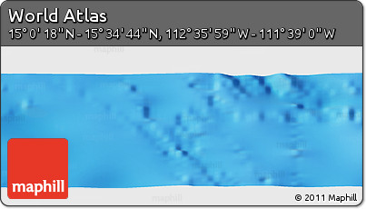 Physical Panoramic Map of the Area around 15° 17' 31" N, 112° 7' 30" W