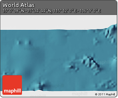 Satellite 3D Map of the Area around 15° 17' 31" N, 115° 40' 30" E