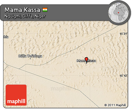 Satellite Map of Mama Kassa