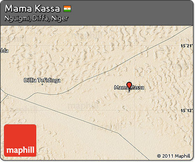 Satellite Map of Mama Kassa