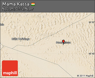 Satellite Map of Mama Kassa