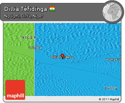 Political Panoramic Map of Dillia Téfidinga