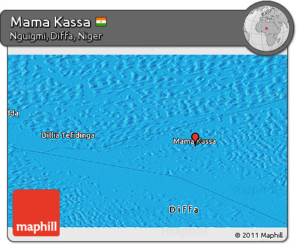 Political Panoramic Map of Mama Kassa