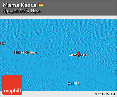 Political Panoramic Map of Mama Kassa