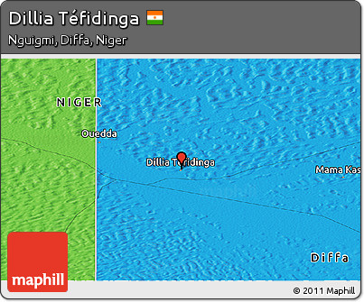 Political Panoramic Map of Dillia Téfidinga