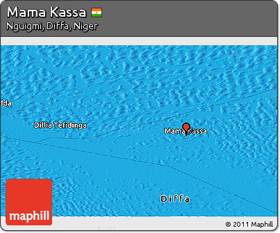 Political Panoramic Map of Mama Kassa