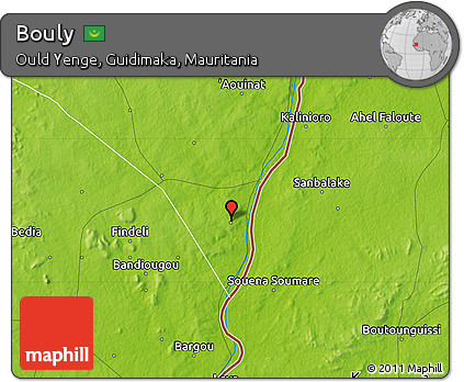 Physical Map of Bouly