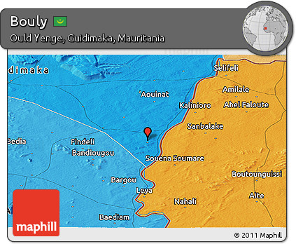 Political Panoramic Map of Bouly