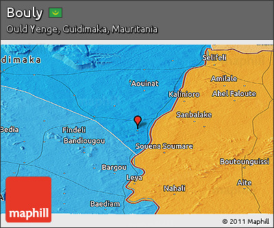 Political Panoramic Map of Bouly