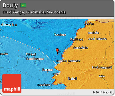 Political Panoramic Map of Bouly