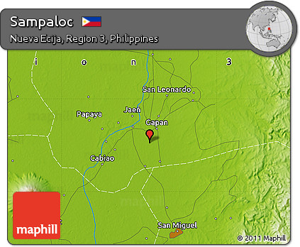 Physical Map of Sampaloc