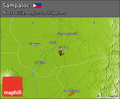 Physical Map of Sampaloc