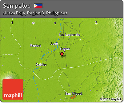 Physical Map of Sampaloc
