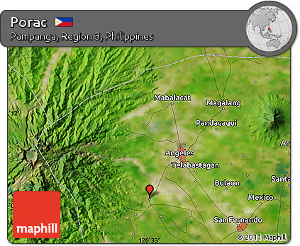 Satellite Map of Porac