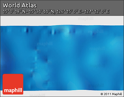 Physical 3D Map of the Area around 15° 17' 31" N, 126° 43' 29" E