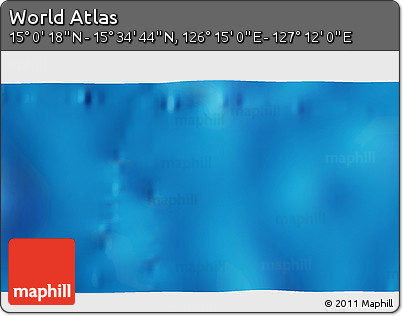 Physical 3D Map of the Area around 15° 17' 31" N, 126° 43' 29" E