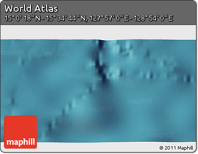 Satellite 3D Map of the Area around 15° 17' 31" N, 128° 25' 30" E