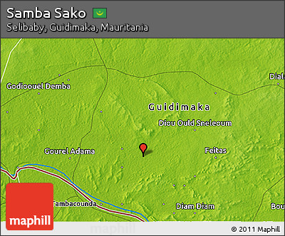 Physical 3D Map of Samba Sako