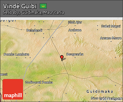 Satellite 3D Map of Vindé Guibi