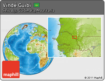 Physical Location Map of Vindé Guibi