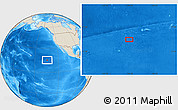 Shaded Relief Location Map of the area around 15° 17' 31" N, 134° 13' 29" W