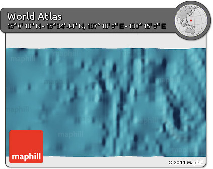 Satellite 3D Map of the Area around 15° 17' 31" N, 137° 46' 30" E