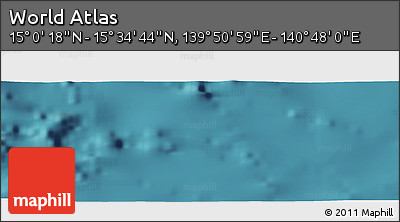 Satellite Panoramic Map of the Area around 15° 17' 31" N, 140° 19' 29" E