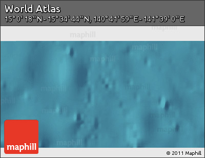 Satellite 3D Map of the Area around 15° 17' 31" N, 141° 10' 30" E