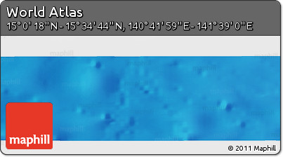 Physical Panoramic Map of the Area around 15° 17' 31" N, 141° 10' 30" E