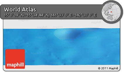 Physical Panoramic Map of the Area around 15° 17' 31" N, 142° 1' 30" E