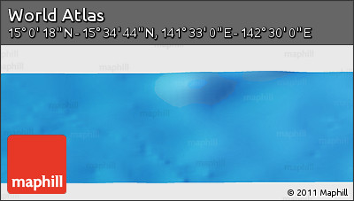 Physical Panoramic Map of the Area around 15° 17' 31" N, 142° 1' 30" E