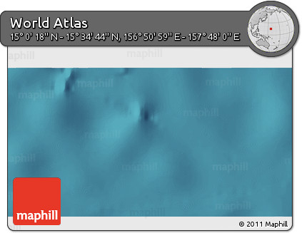 Satellite 3D Map of the Area around 15° 17' 31" N, 157° 19' 29" E