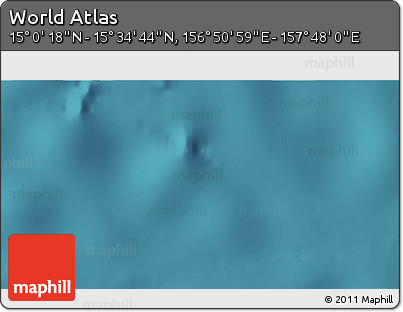 Satellite 3D Map of the Area around 15° 17' 31" N, 157° 19' 29" E