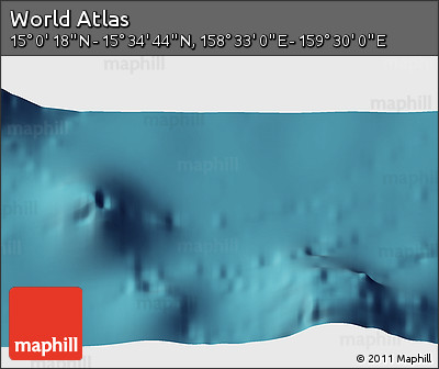 Satellite 3D Map of the Area around 15° 17' 31" N, 159° 1' 30" E