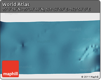 Satellite 3D Map of the Area around 15° 17' 31" N, 162° 25' 30" E