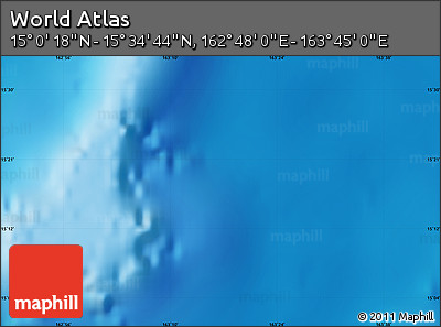 Physical Map of the Area around 15° 17' 31" N, 163° 16' 30" E