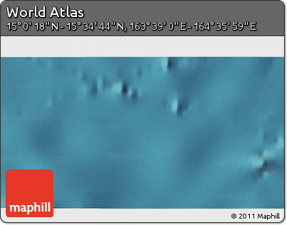 Satellite 3D Map of the Area around 15° 17' 31" N, 164° 7' 30" E